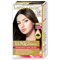 Стойкая краска д/волос "Miss Magic" LUXE COLORS 5.0- натур.св-коричн