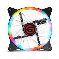 Вентилятор для корпуса 12DR6 GINZZU RGB 120мм 1200rpm 15Db разъем питания-управления 6-pin (для внешнего