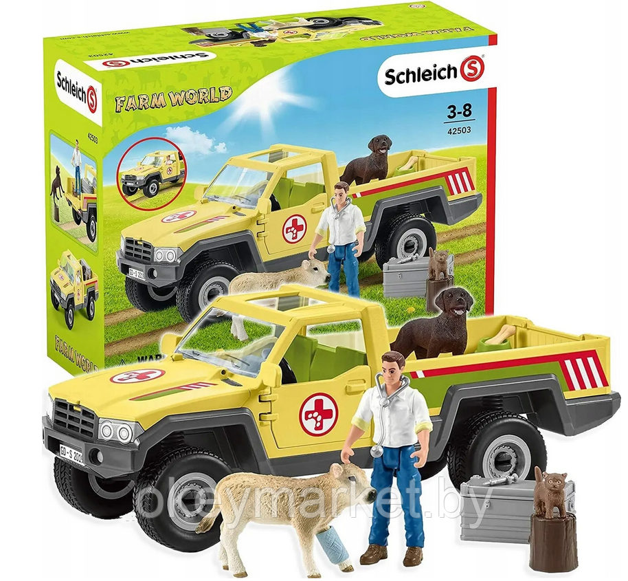 Набор Schleich Мобильная ветеринарная станция 42503, фото 2