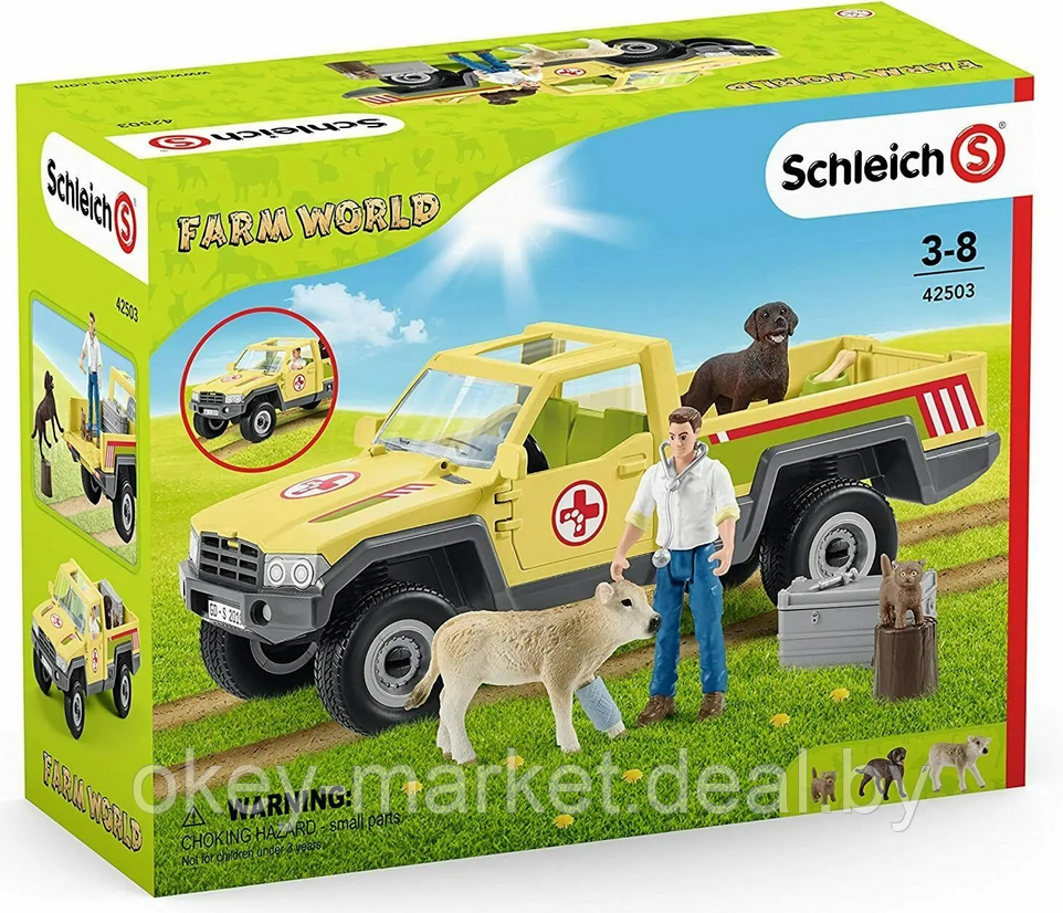 Набор Schleich Мобильная ветеринарная станция 42503 - фото 10 - id-p127793042