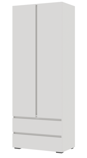 Шкаф 2х створчатый Хелен ШК-01 белый ( 2 варианта цвета) фабрика Стендмебель