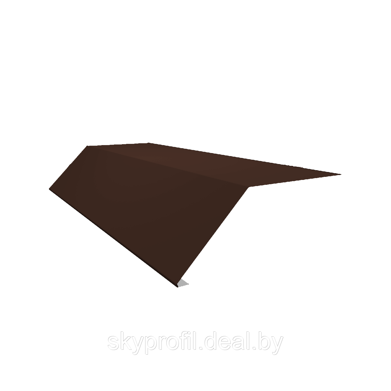 Планка карнизная для гибкой черепицы, RAL8017 (шоколадно-коричневый), 0,45 мм, Скайпрофиль, Полиэстер - фото 1 - id-p220474689