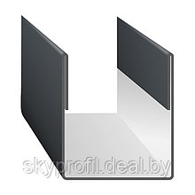 Планка торцовая фасадная ПС 20, 2 м, RAL7024 (серый графит)
