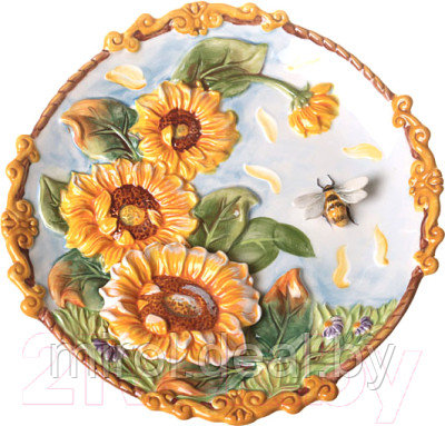 Декоративная тарелка Lefard Подсолнухи / 59-567 - фото 1 - id-p220477611