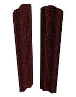 Металлоштакетник Скайпрофиль вертикальный M-121 (рифленый), Базальт, Одностороннее, RAL3005 (винно-красный)