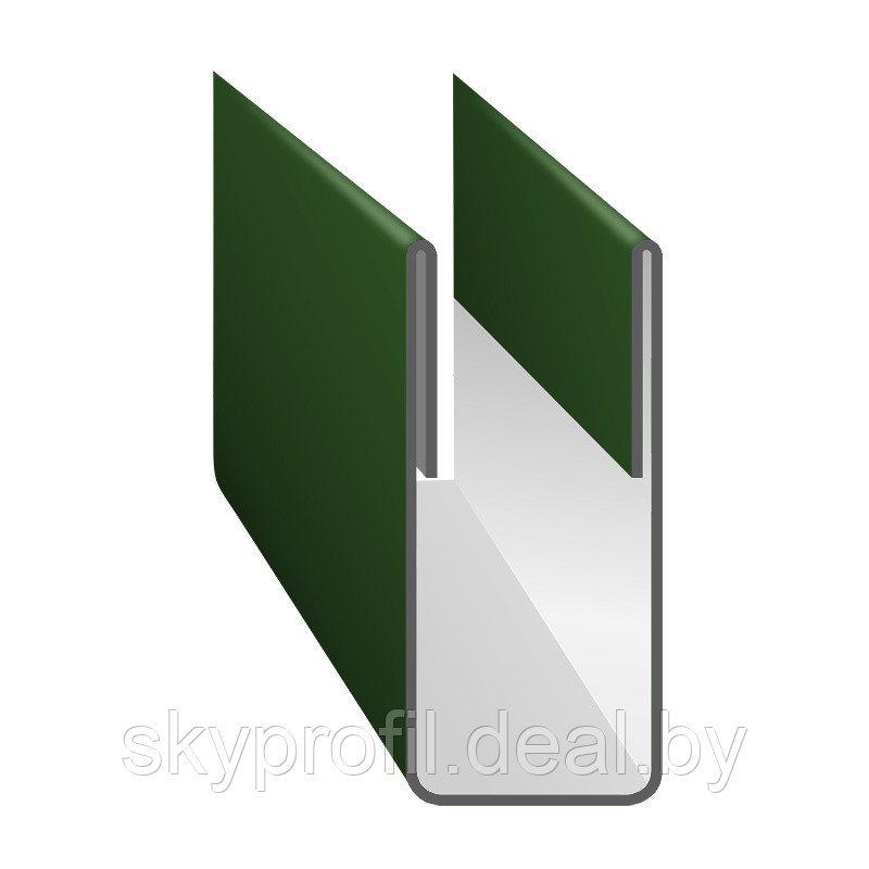 Планка торцовая фасадная ПС 8, 2 м, RAL6002 (зелёный лист) - фото 1 - id-p191024615