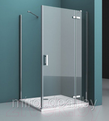 Душевой уголок BelBagno KRAFT-AH-12-120/100-C-Cr-R - фото 2 - id-p220476192