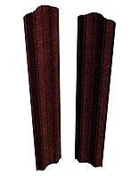 Штакетник Скайпрофиль вертикальный M-112 Престиж (рифленый), Базальт, Одностороннее, RAL3005 (винно-красный)