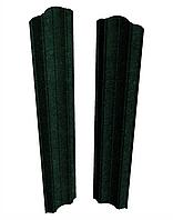 Штакетник Скайпрофиль вертикальный M-112 Престиж (рифленый), Базальт, Одностороннее, RAL6005 (зелёный мох)