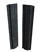 Евроштакетник Скайпрофиль вертикальный П-111 Престиж, Базальт, Одностороннее, Прямой, RAL7024 (серый графит)