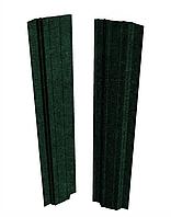 Евроштакетник Скайпрофиль вертикальный П-111 Престиж, Базальт, Одностороннее, Прямой, RAL6005 (зелёный мох)
