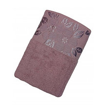 Полотенце для лица махровое 50х90 темно-лиловое NURPAK 217