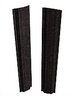 Евроштакетник Скайпрофиль вертикальный П-97, Базальт, Одностороннее, Прямой, RAL8019 (серо-коричневый)