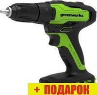 Дрель-шуруповерт Greenworks GD24DD35 3704007 (без АКБ)