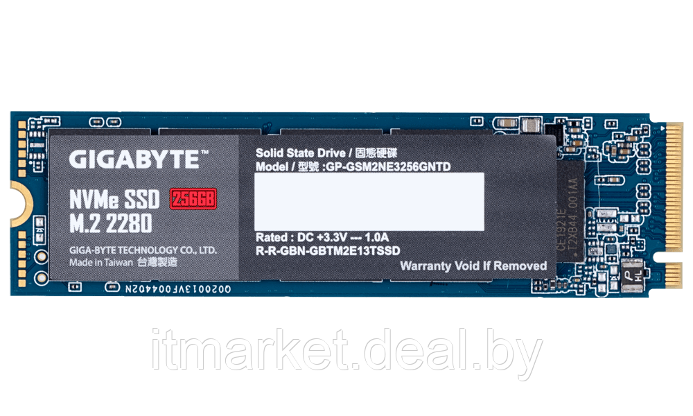 Жесткий диск SSD 256Gb Gigabyte NVMe (GP-GSM2NE3256GNTD) - фото 2 - id-p220478814