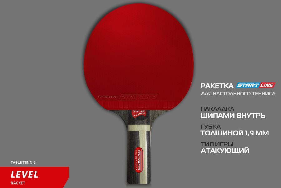 Теннисная ракетка Start line Level 600 New (прямая) - фото 4 - id-p220478018