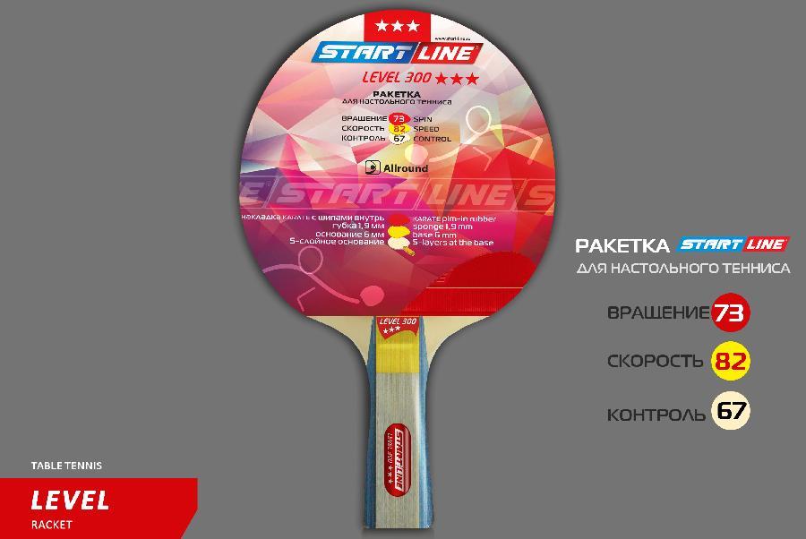 Теннисная ракетка Start line Level 300 New (коническая) - фото 2 - id-p220478028