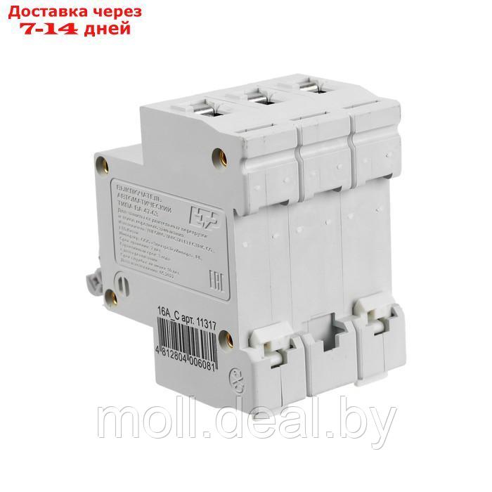 Автоматический выключатель ВА 47-63, 3Р 16А (C) 4,5кА ETP - фото 3 - id-p220458721