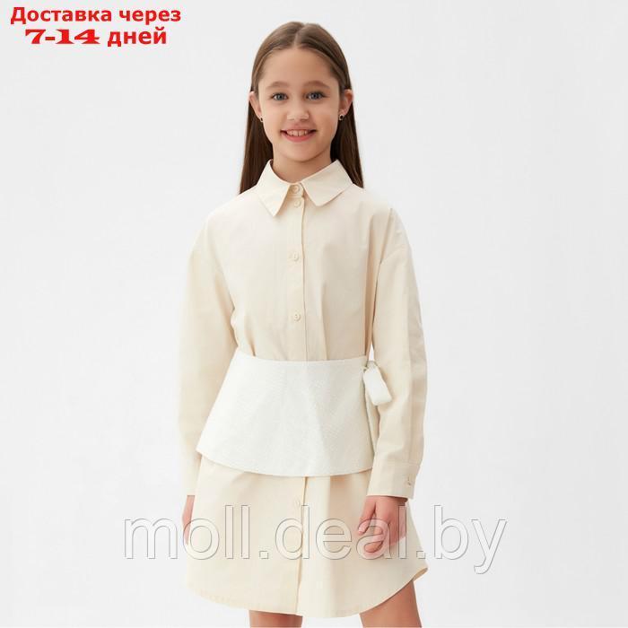 Юбка(баска) для девочки MINAKU: PartyDress, цвет белый, рост 128 см - фото 1 - id-p220460677