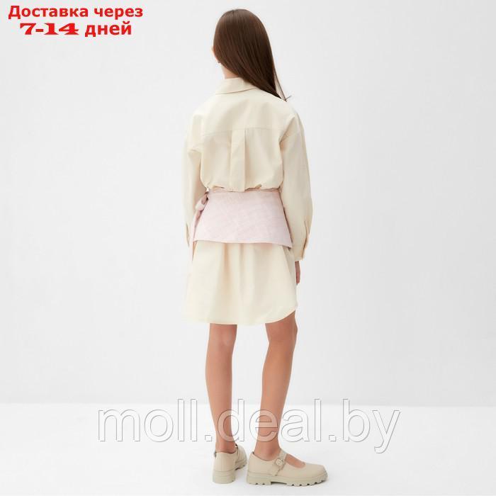 Юбка(баска) для девочки MINAKU: PartyDress, цвет розовый, рост 152 см - фото 4 - id-p220460679