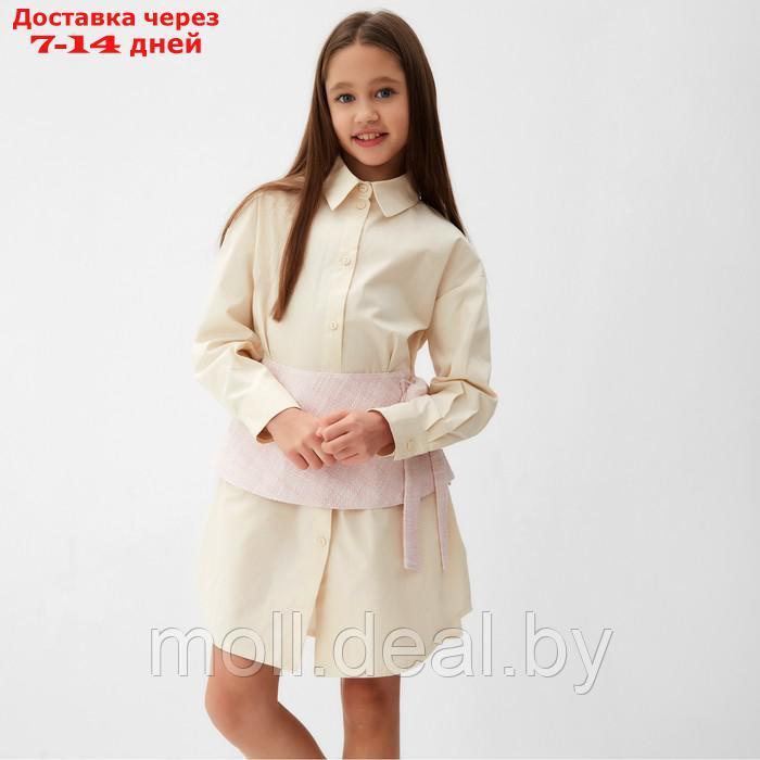 Юбка(баска) для девочки MINAKU: PartyDress, цвет розовый, рост 134 см - фото 2 - id-p220460689