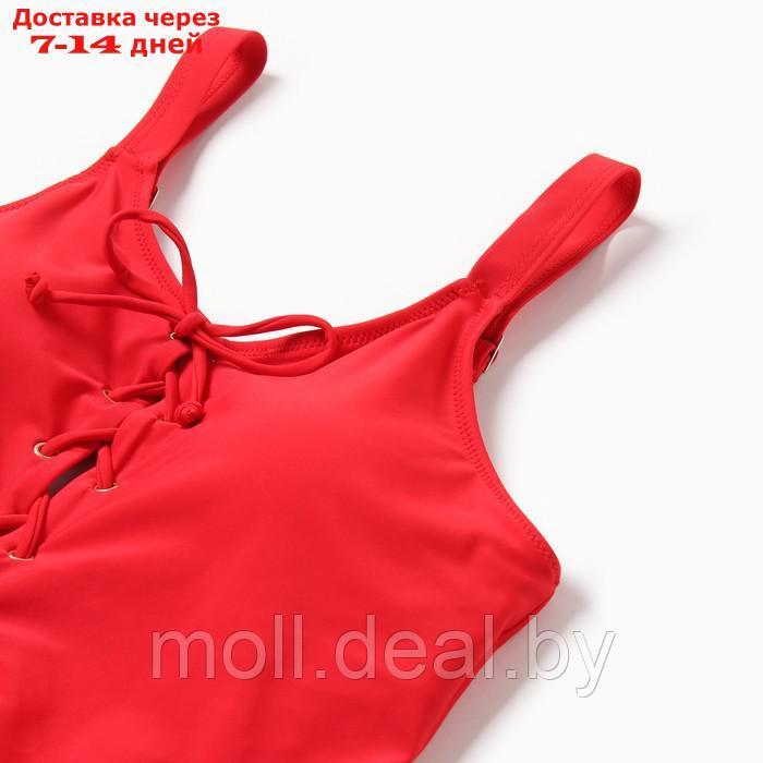 Купальный костюм слитный MINAKU цвет красный, р-р 46 - фото 2 - id-p218425087