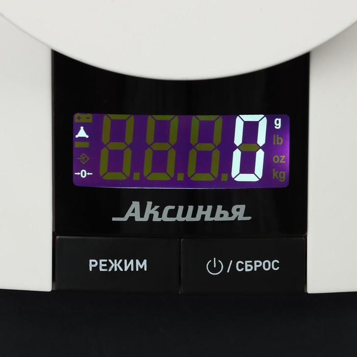 Весы кухонные "АКСИНЬЯ" КС-6505, электронные, до 3 кг, белые - фото 3 - id-p220479395