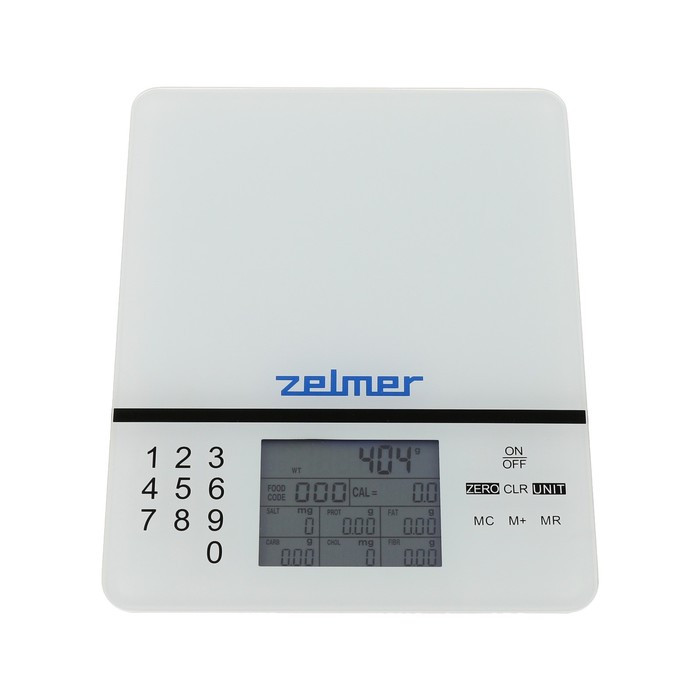 Весы кухонные Zelmer ZKS1500N, электронные, до 5 кг, серые - фото 1 - id-p220479397