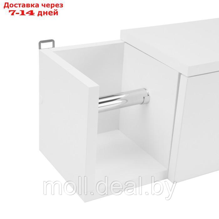 Шкаф навесной ПШ "Нота 70" горизонтальный с держателем для бумаги, 70 х 19 х 20 см - фото 4 - id-p218425114