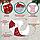 Многоразовый подгузник Новогодний, цвет красный от 0-36 мес., фото 4