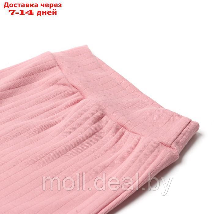 Ползунки с широким поясом, цвет розовый, рост 68 см - фото 2 - id-p220461744