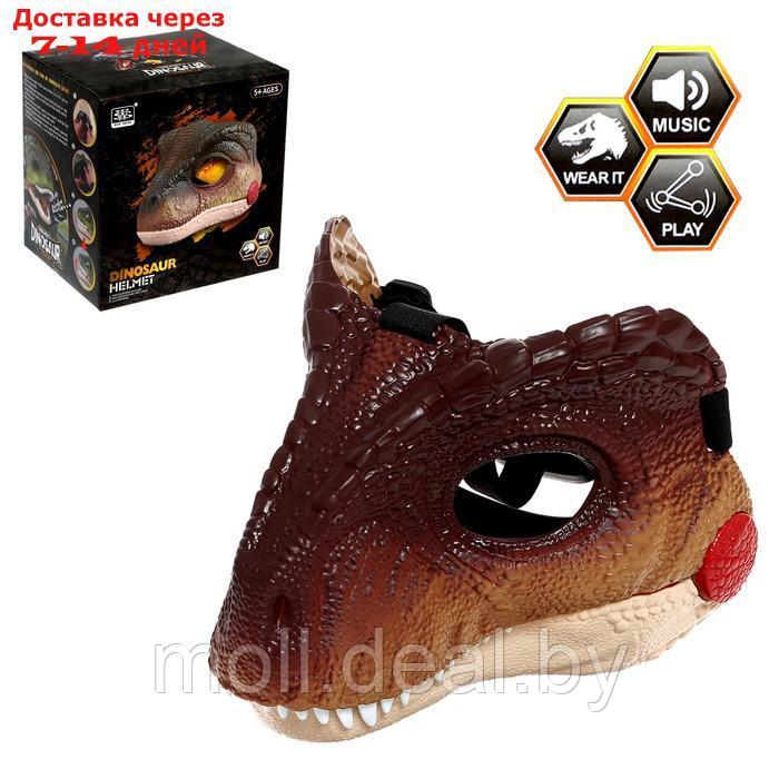 Интерактивная маска динозавра "Раптор", звуковые эффекты работает от батареек - фото 1 - id-p220461776