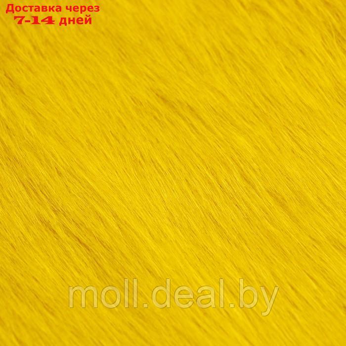 Лоскут Мех на трикотажной основе, 100*150см,цвет медовый - фото 2 - id-p220461804