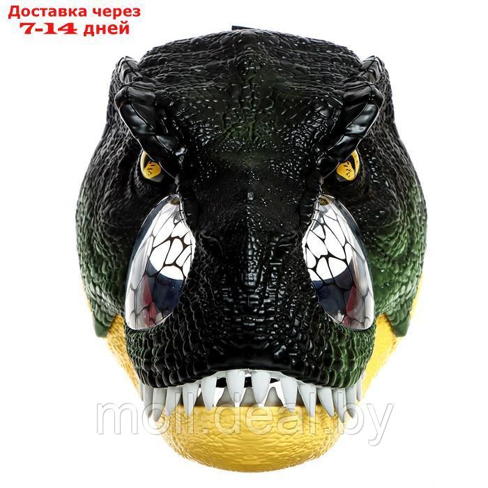 Интерактивный шлем динозавра "Тиранозавр", звуковые эффекты, от батареек - фото 3 - id-p220461838