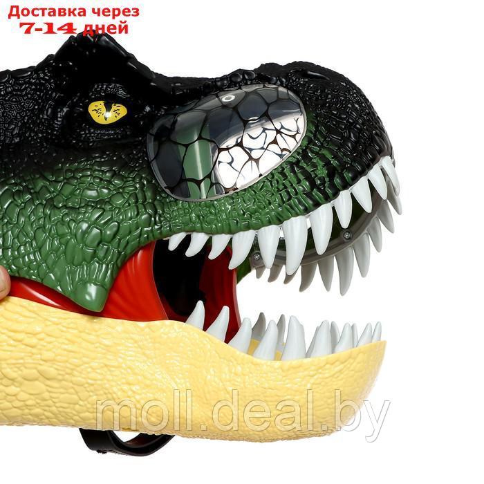 Интерактивный шлем динозавра "Тиранозавр", звуковые эффекты, от батареек - фото 4 - id-p220461838