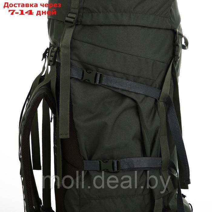 Рюкзак тур Тигрис 4, 120 л, отдел на шнурке, 2 наружных кармана, цвет хаки - фото 6 - id-p220458902