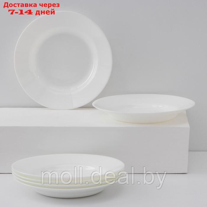 Набор суповых тарелок Luminarc Everyday, d=22 см, стеклокерамика, 6 шт, цвет белый - фото 1 - id-p218425296