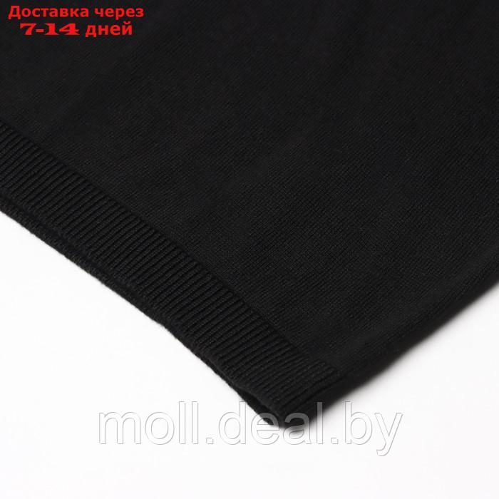 Джемпер мужской короткий рукав MINAKU: Knitwear collection цвет черный, р-р 50 - фото 2 - id-p220459906