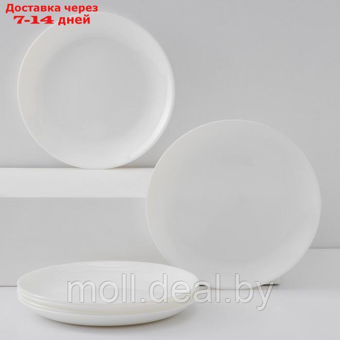 Набор десертных тарелок Luminarc Diwali, d=19 см, стеклокерамика, 6 шт, цвет белый - фото 1 - id-p218425300