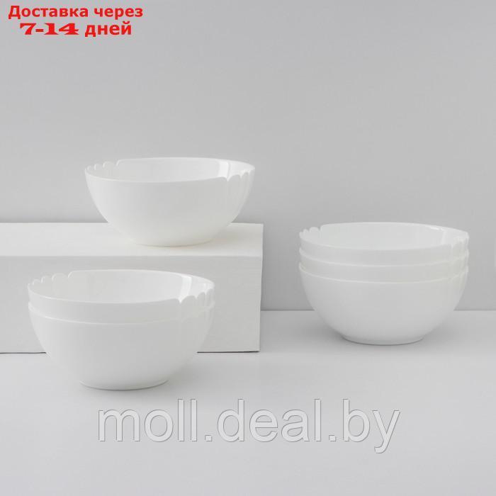 Набор салатников Luminarc Lotusia, d=18 см, стеклокерамика, 6 шт, цвет белый - фото 1 - id-p218425303