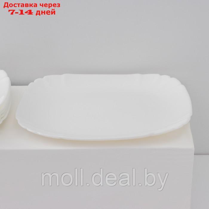 Набор десертных тарелок Luminarc Lotusia, d=20,5 см, стеклокерамика, 6 шт, цвет белый - фото 2 - id-p218425304