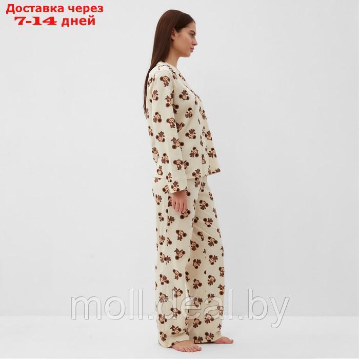 Пижама женская (рубашка и брюки) KAFTAN Чебурашка р. 44-46 - фото 4 - id-p218427054
