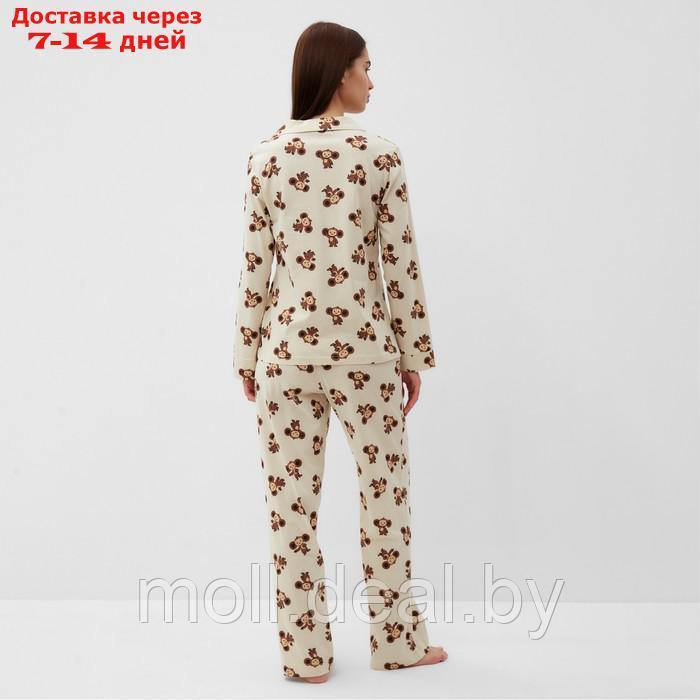 Пижама женская (рубашка и брюки) KAFTAN Чебурашка р. 44-46 - фото 5 - id-p218427054