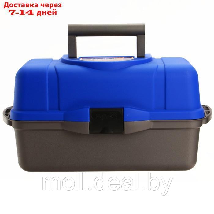 Ящик рыболовный HELIOS трёхполочный, синий - фото 5 - id-p220459973