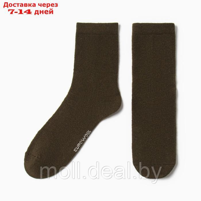 Носки мужские шерстяные армейские, цвет хаки, р-р 44-46