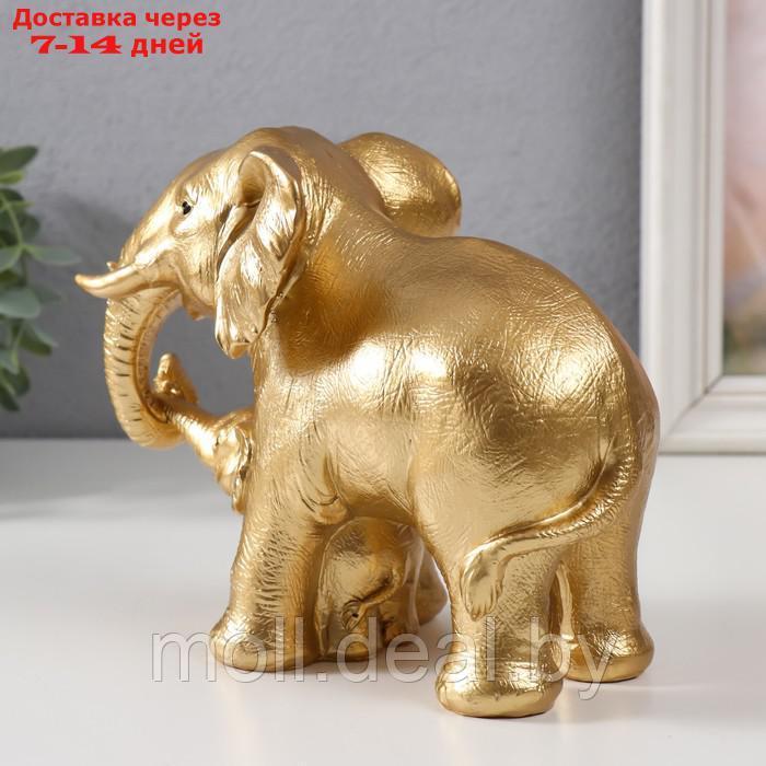 Сувенир полистоун "Слон со слоненком" 19х10,5х15,5 см - фото 2 - id-p220461953