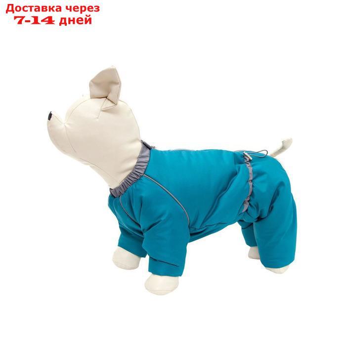 Комбинезон Osso "Снежинка" для собак, кобель, размер 37 (ДС 37, ОШ 42, ОГ 58), изумрудный - фото 1 - id-p220464177