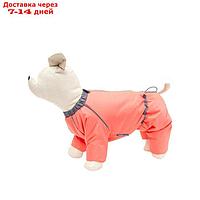 Комбинезон Osso "Снежинка" для собак, сука, размер 35 (ДС 35, ОШ 40, ОГ 56), коралловый