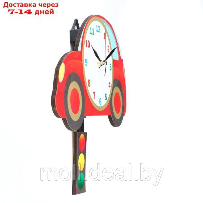 Часы настенные, серия: Детские, "Машина", с маятником, 31 х 29 см - фото 2 - id-p218425881