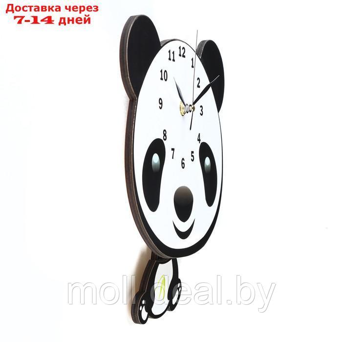 Часы настенные, серия: Детские, "Панда", с маятником, 22 х 26 см - фото 2 - id-p218425882